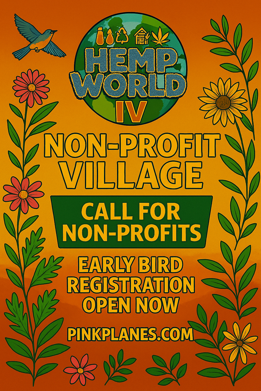 Hemp World IV Non Profit Village - A Space for Medical, Health and Wellness and Mental Health Awareness Vendors and Brands to reach the people.
